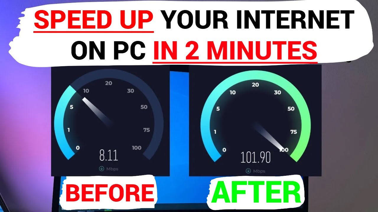 How to Speed Up Internet on Your Windows 10,11 PC in 2 Minutes,  Wifi and Ethernet