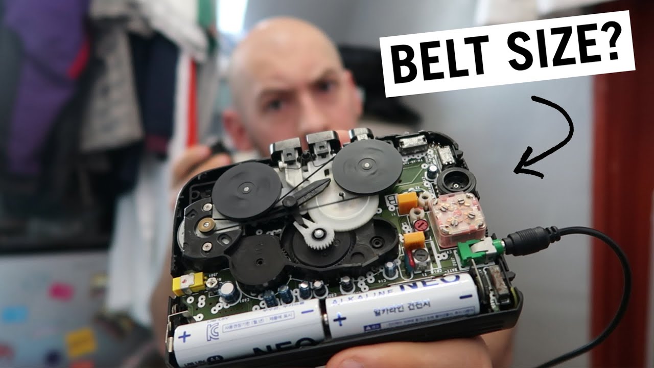 SONY Walkman WM FX101 STRIP & REPAIR: TUTORIAL (what is the belt size in cm?)