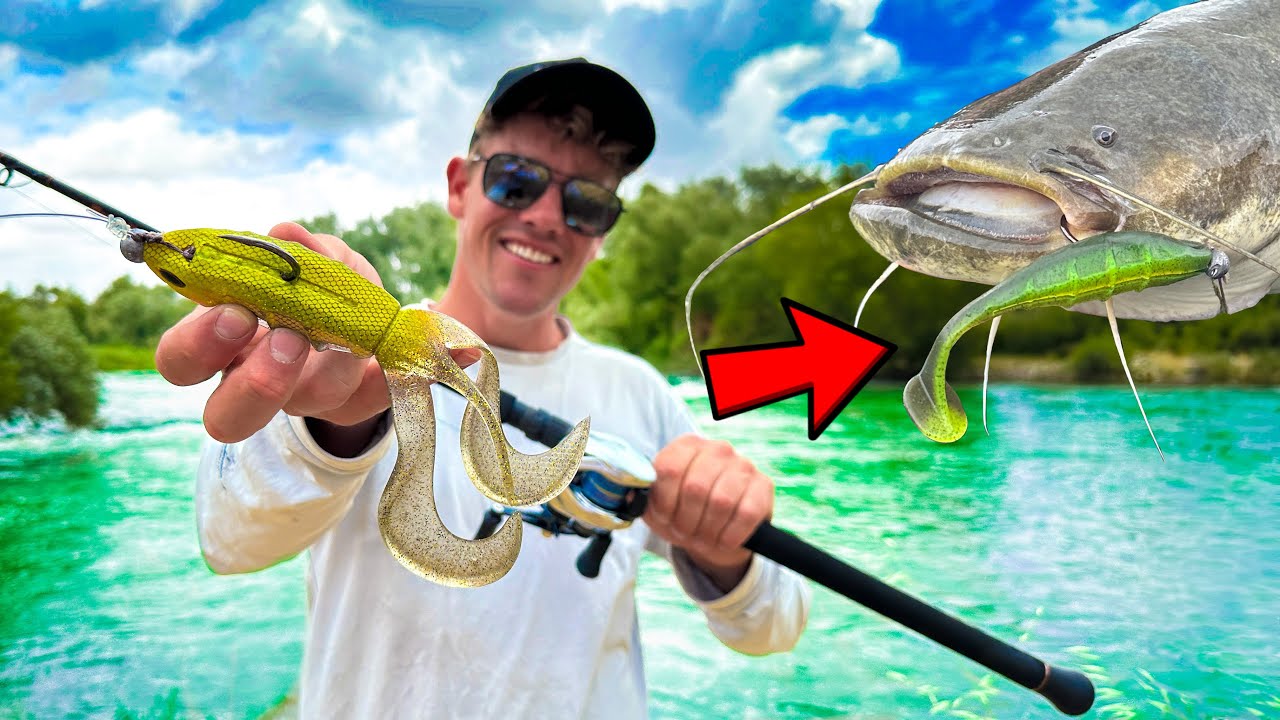 MET SNOEK AAS OP MEERVAL VISSEN IN SNELSTROMENDE RIVIER!🔥