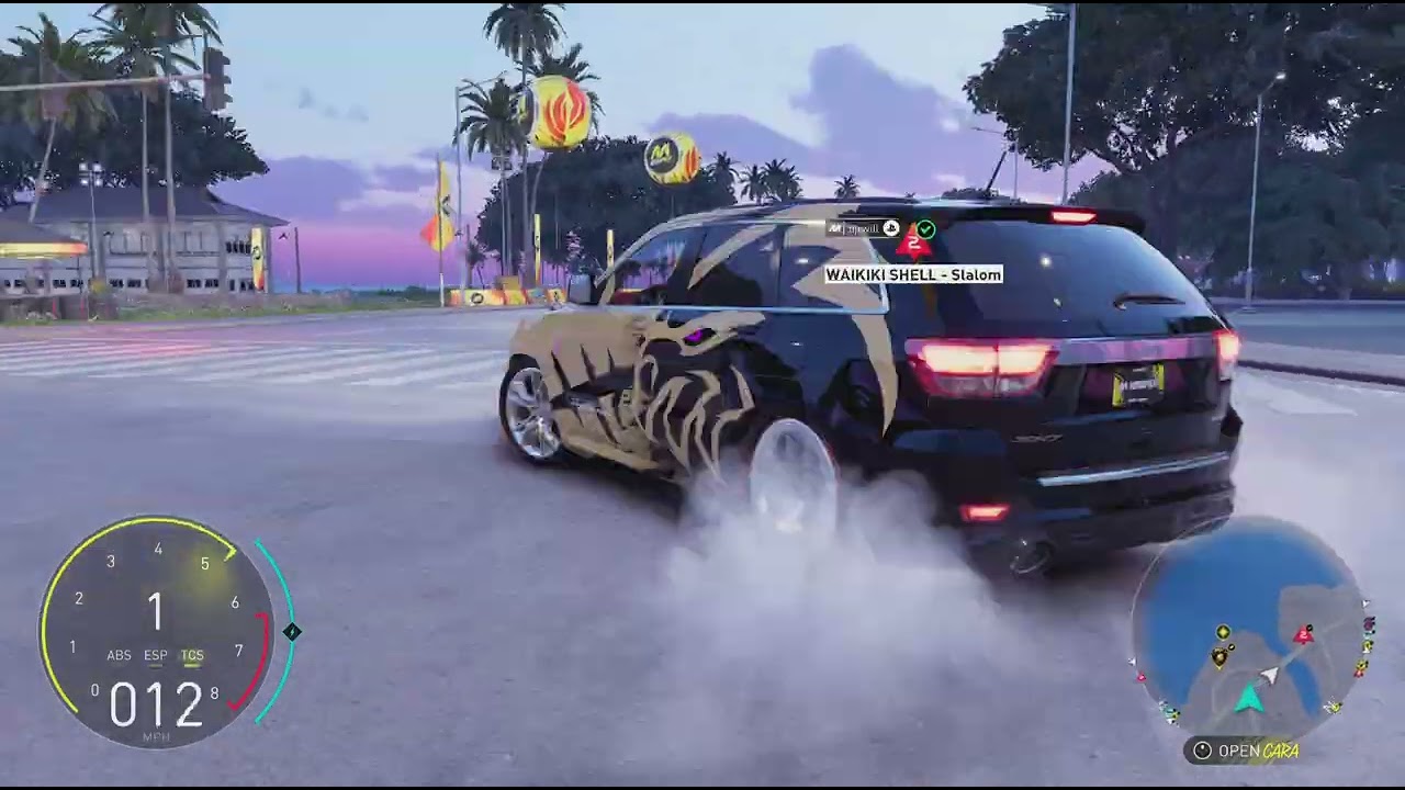 I remde quan 1000 hp track hwak in the |the crew motor fest