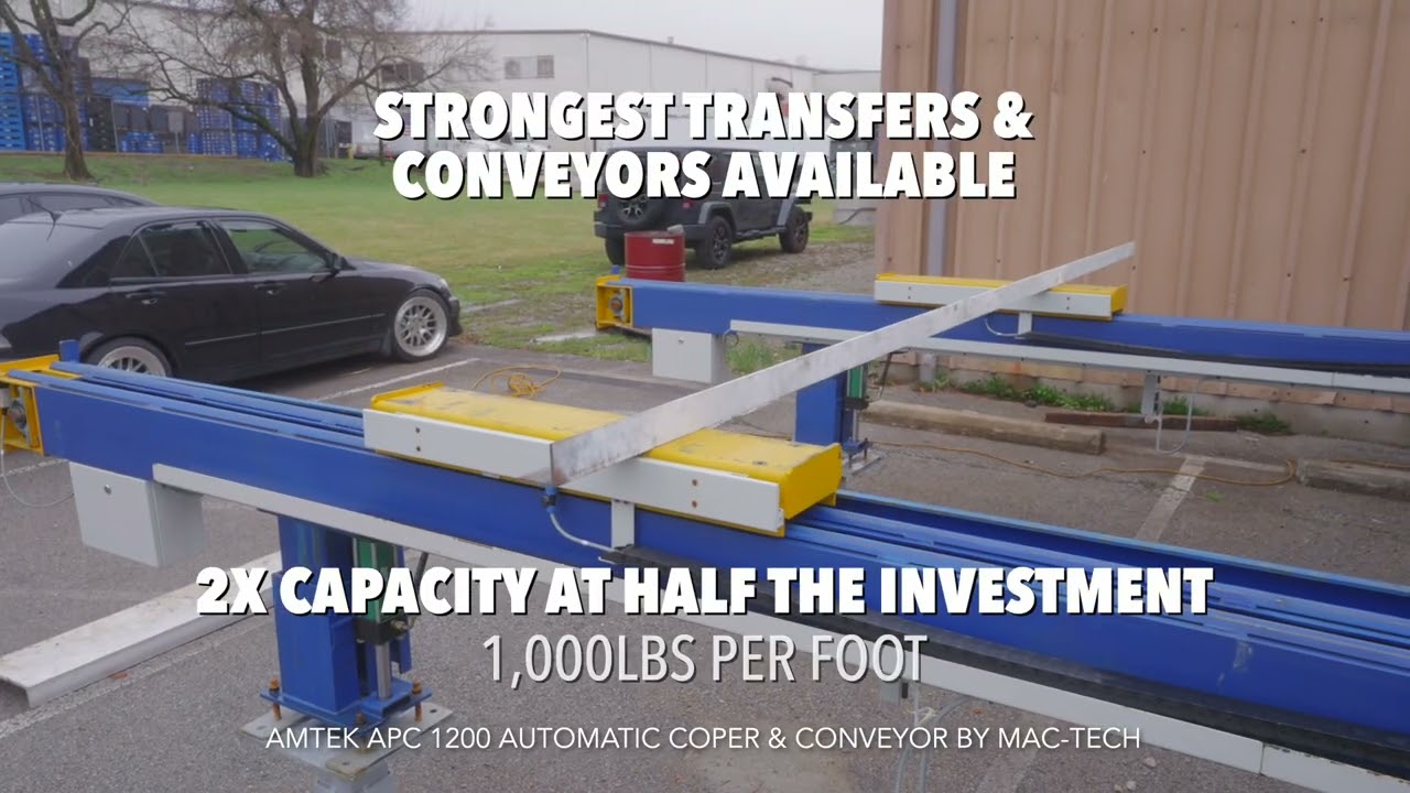 AMTEK APC 1200 Automatic Coping & Conveyor System by Mac-Tech