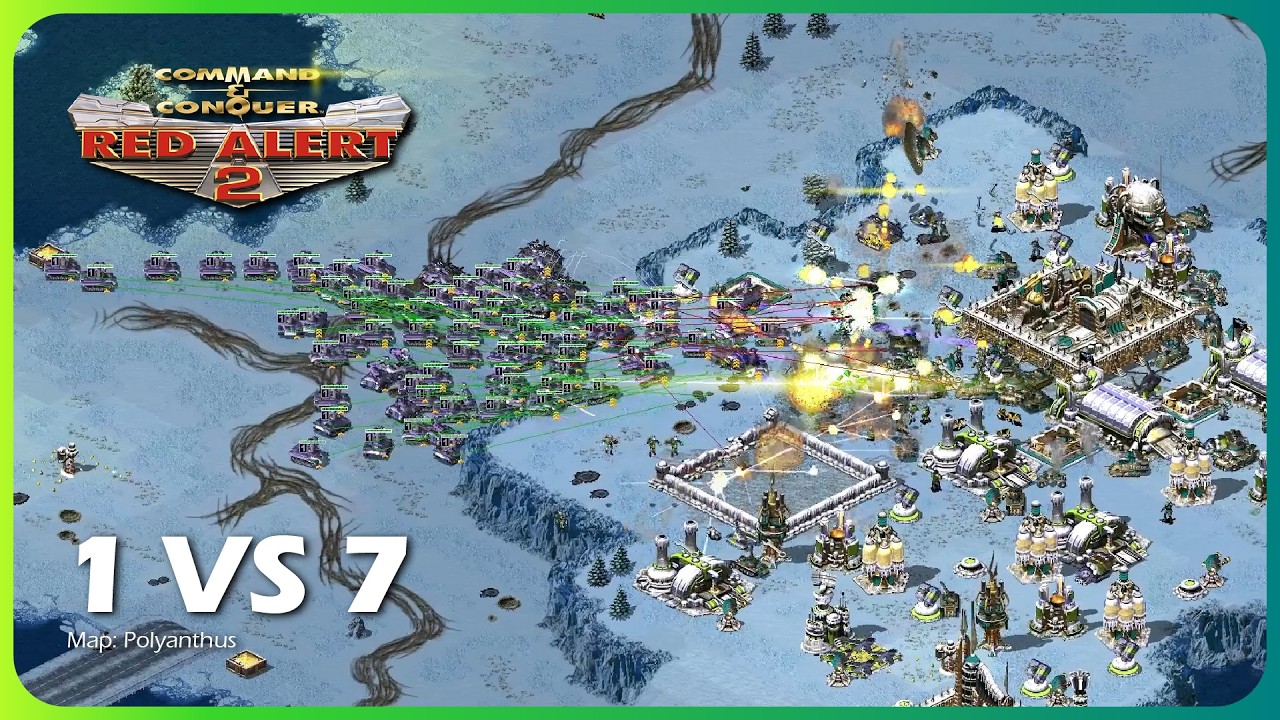 Red alert 2 | Map - Polyanthus | 1vs7 (Extreme Ai)