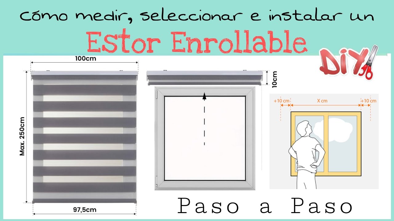 CÓMO INSTALAR UN ESTOR ENROLLABLE || PASO A PASO