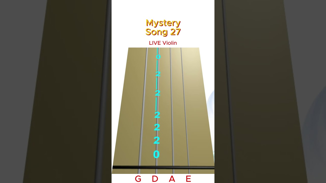 Mystery Song 27❓| Can You Guess This Tune? | LIVE Animated Violin TAB