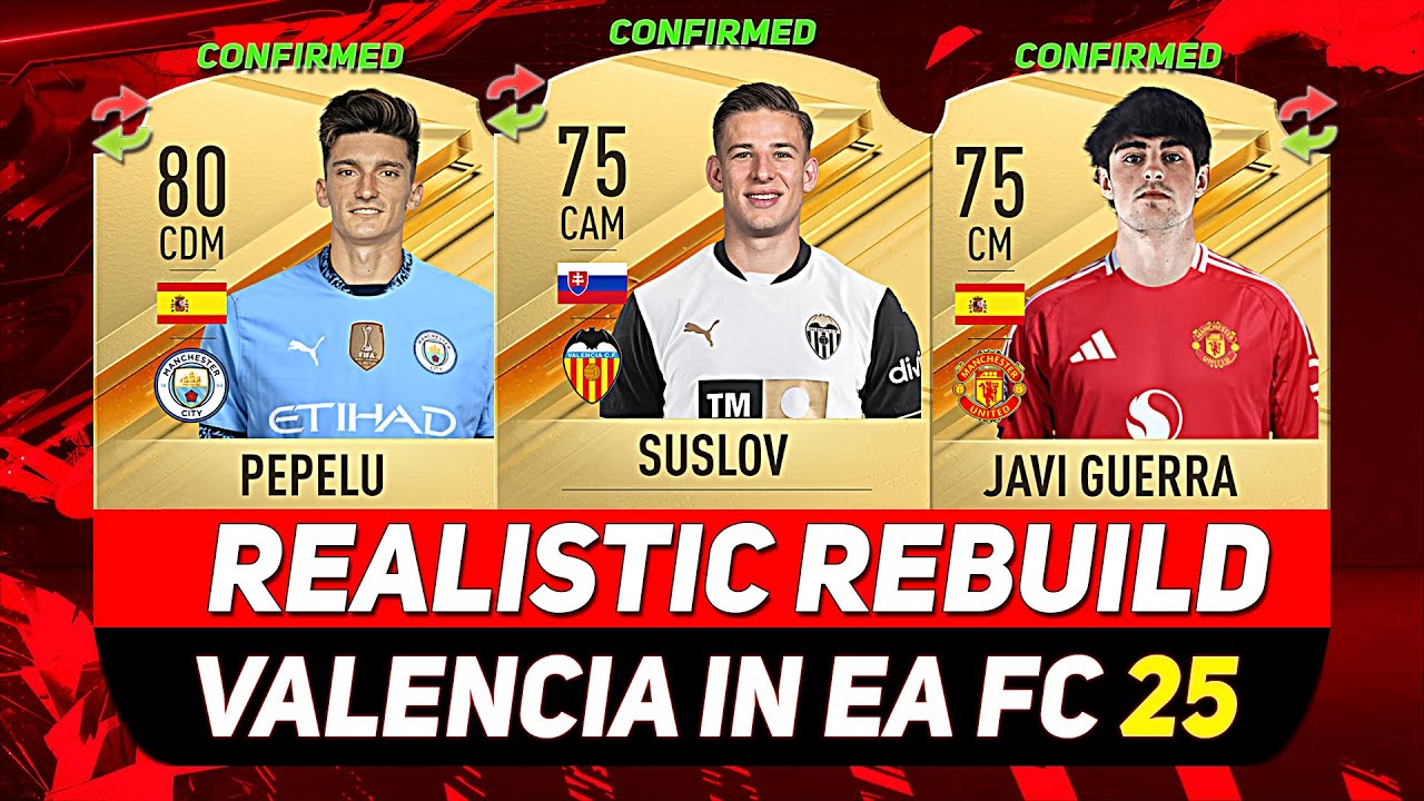 🏆VALENCIA REALISTIC REBUILD IN EA FC 25 CAREER MODE! ft. SUSLOV, GUERRA, PEPELU...etc