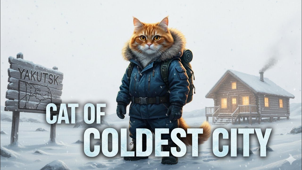 Gingy Explores the Coldest City on Earth | Yakutsk City Cat 🐈