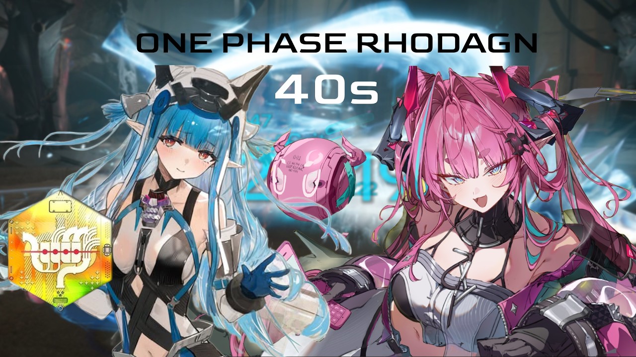One Phase Rhodagn - Yvonne & Last Rite (no food buffs) 40sec | Arknights Endfield