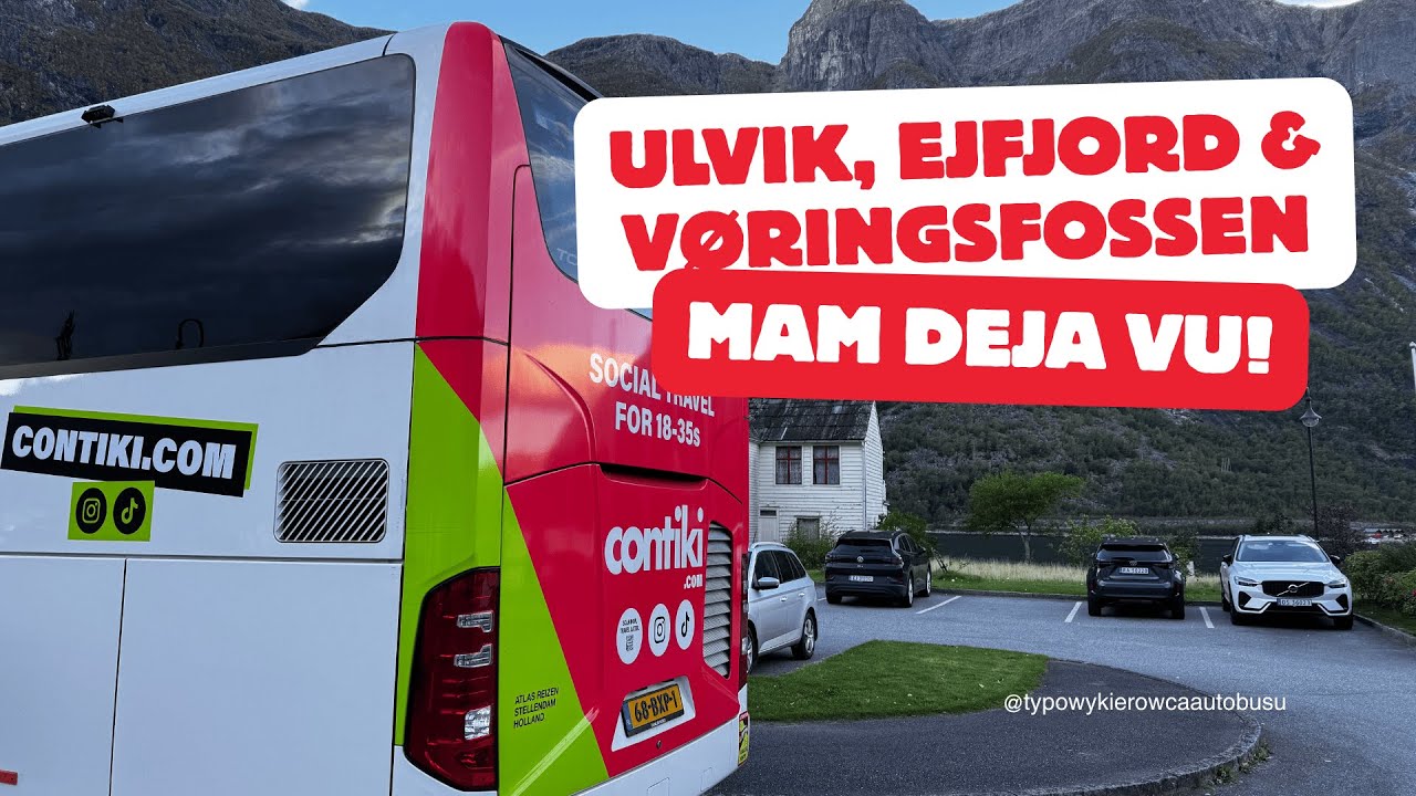 Ulvik, ronda w tunelach, most Hardanger, Ejfjord, wodospany Vøringsfossen i płaskowyż z timelapsami
