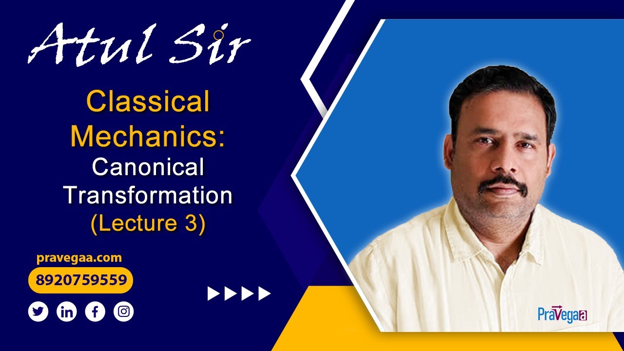 Canonical Transformation | Classical Mechanics! | CSIR NET & IIT JAM Physics