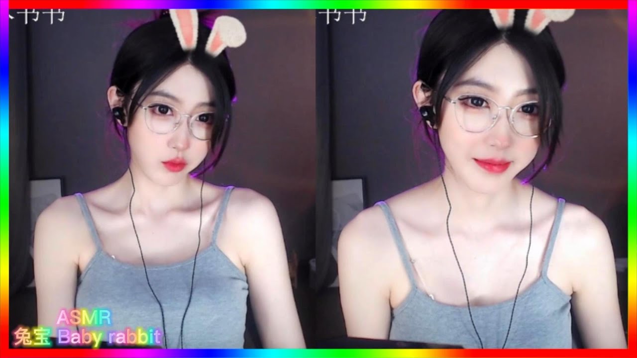 [ASMR 兔宝Baby rabbit]  ASMR Mouth sound, ear picking, Slime, aloe vera touch ears💕柳婉音Liu Wanyin