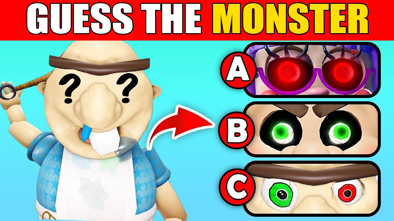 Guess MONSTERS EMOJI + EYES! 👁️| Top Roblox Escape Scary Obby Games | Baby Bobby, Mr. Funny