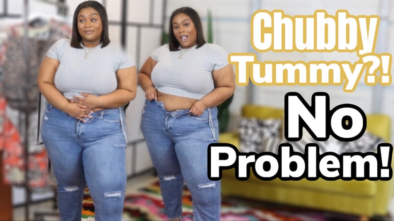 HOW TO STYLE A CROP TOP WHEN YOU HAVE A CHUBBY TUMMY! | 4 STYLING HACKS FOR A CURVY BODY!
