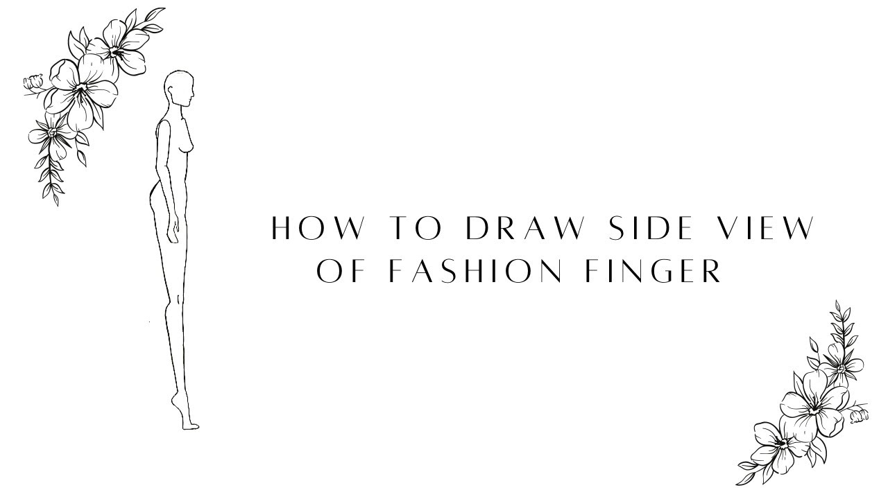 How do draw side view pose of Fashion figures | Fashion illustration |