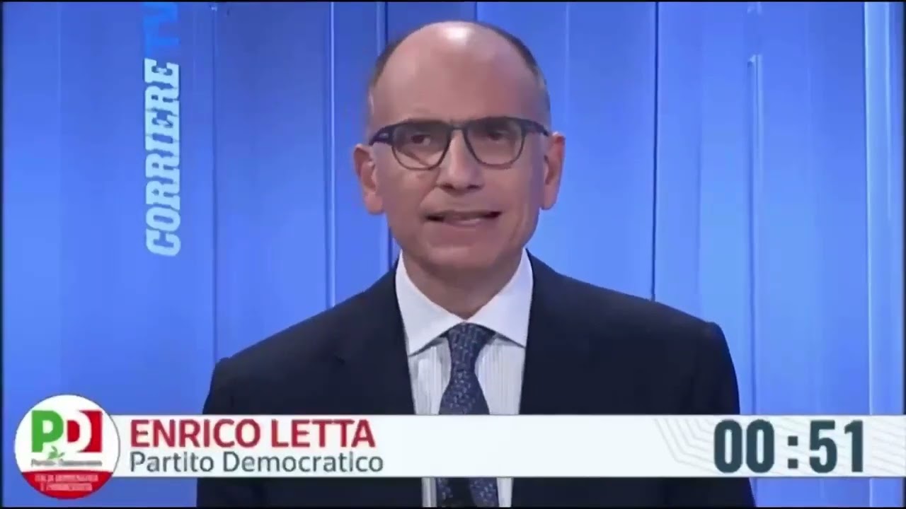 Enrico Letta confronto con Giorgia Meloni