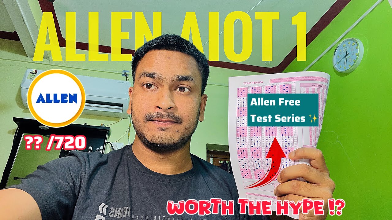 Обзор бесплатной серии тестов ALLEN AIOT 1⁉️ | Уровень вопросов + Сложность‼️: #reneet2026 #allen