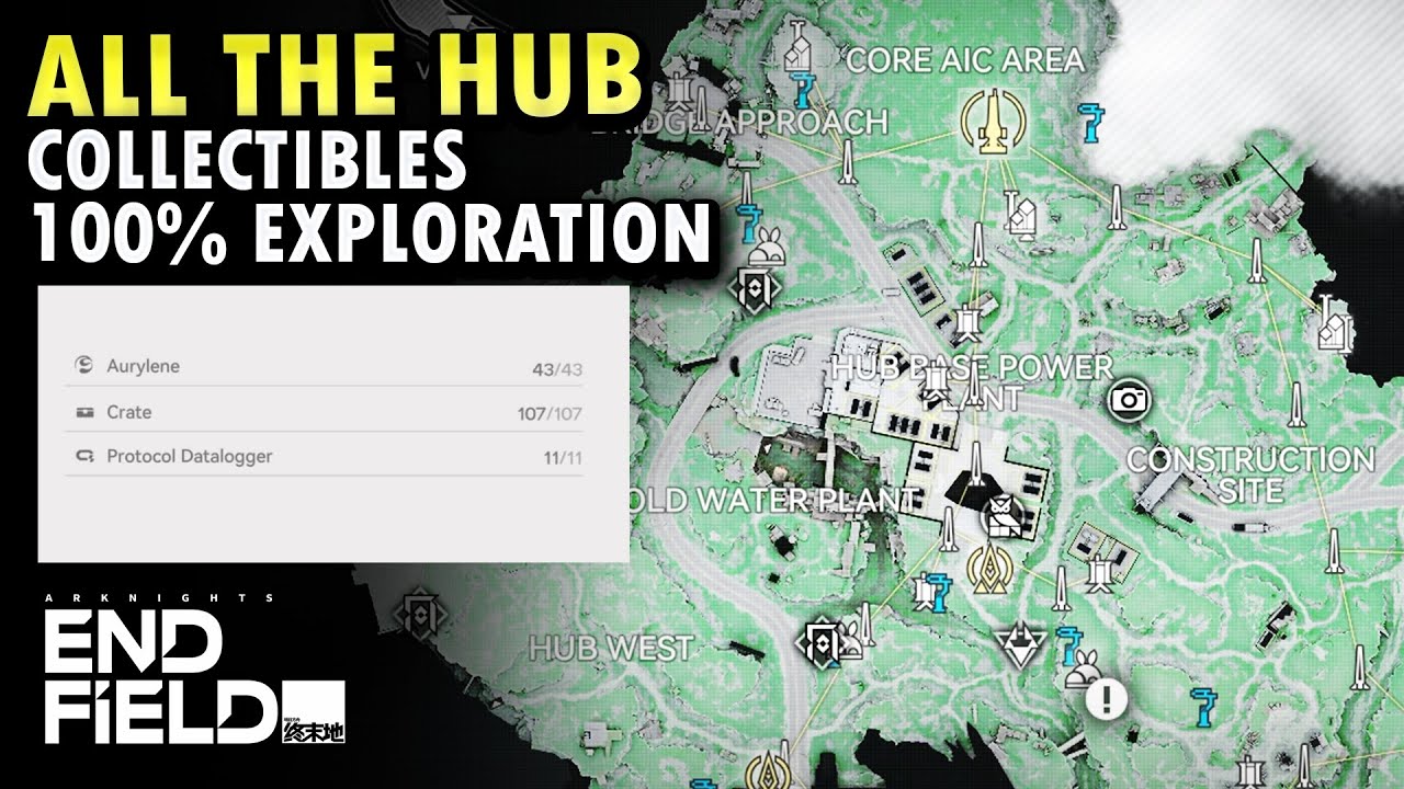 The Hub All Collectible & Chest Location 100% Exploration | Arknight Endfield