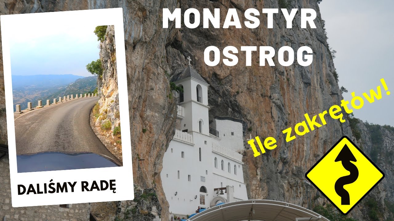 Środkowa Czarnogóra. Monastyr Ostrog po drodze z Durmitoru.Jedziemy do Kotoru, Tivatu
