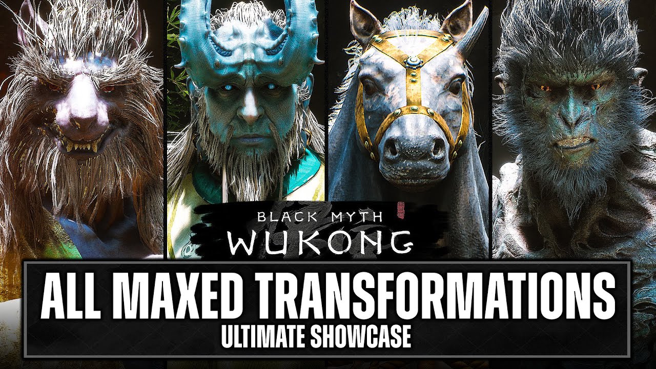 All TRANSFORMATIONS, MAX UPGRADES, Damage Tests & MOVESETS in Black Myth Wukong - ULTIMATE Showcase