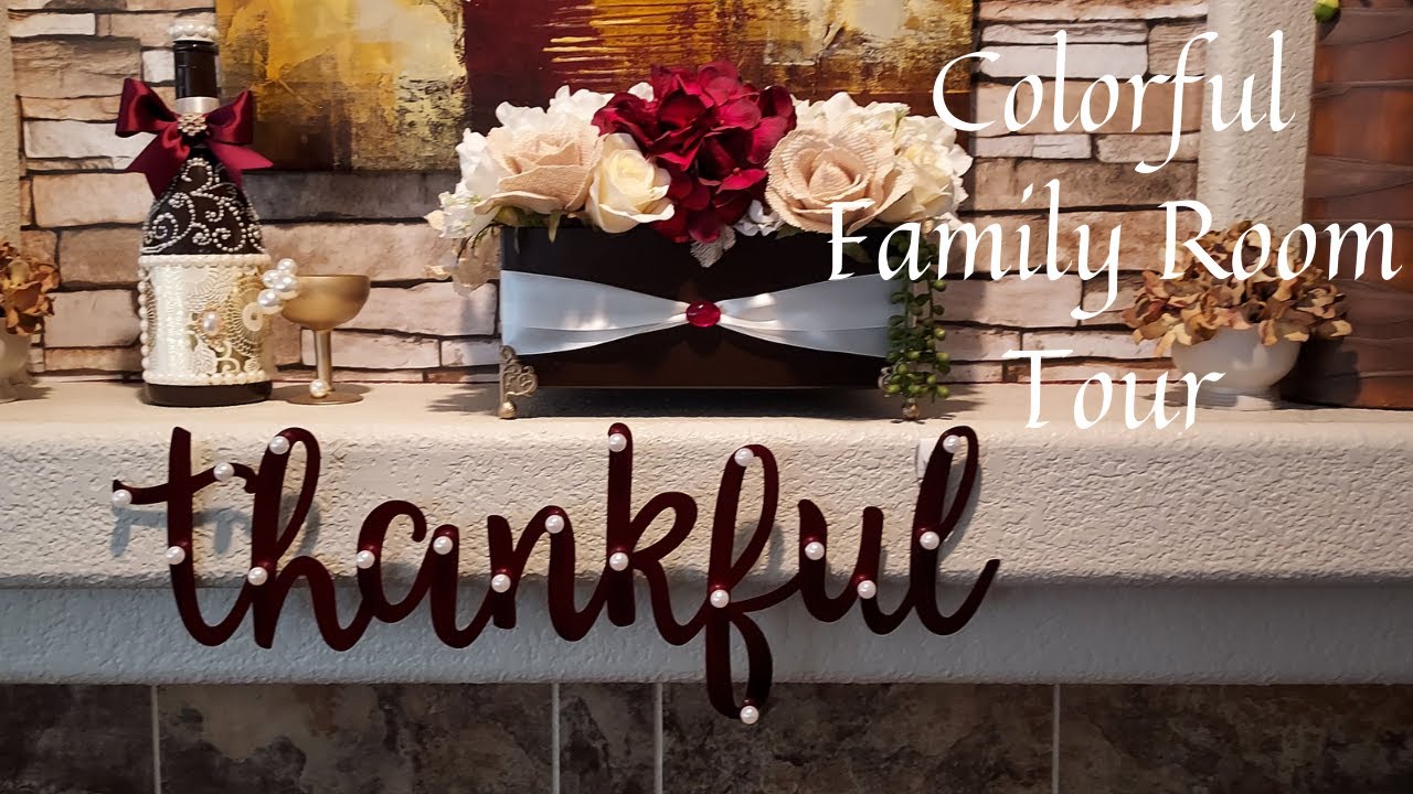 FAMILY ROOM TOUR- COLORFUL/CONTEMPORARY AND MODERN DESIGN