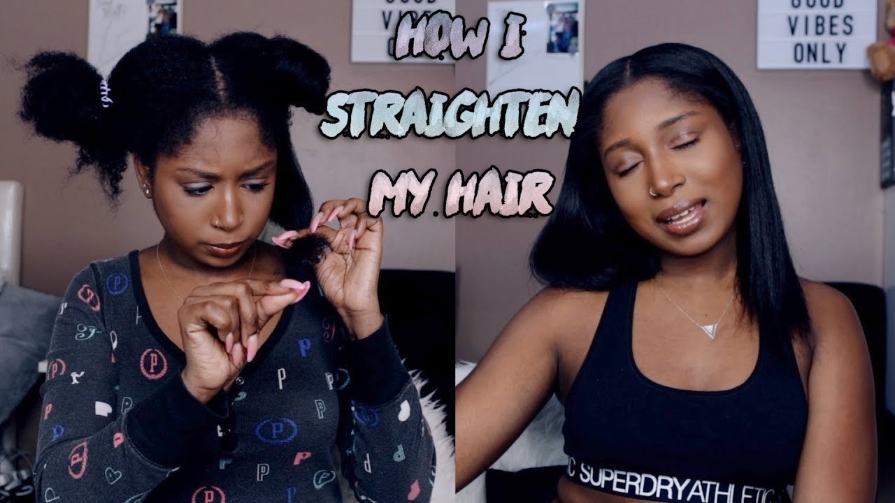 Straightening 4c Natural Hair (From Kinky To Silky)
