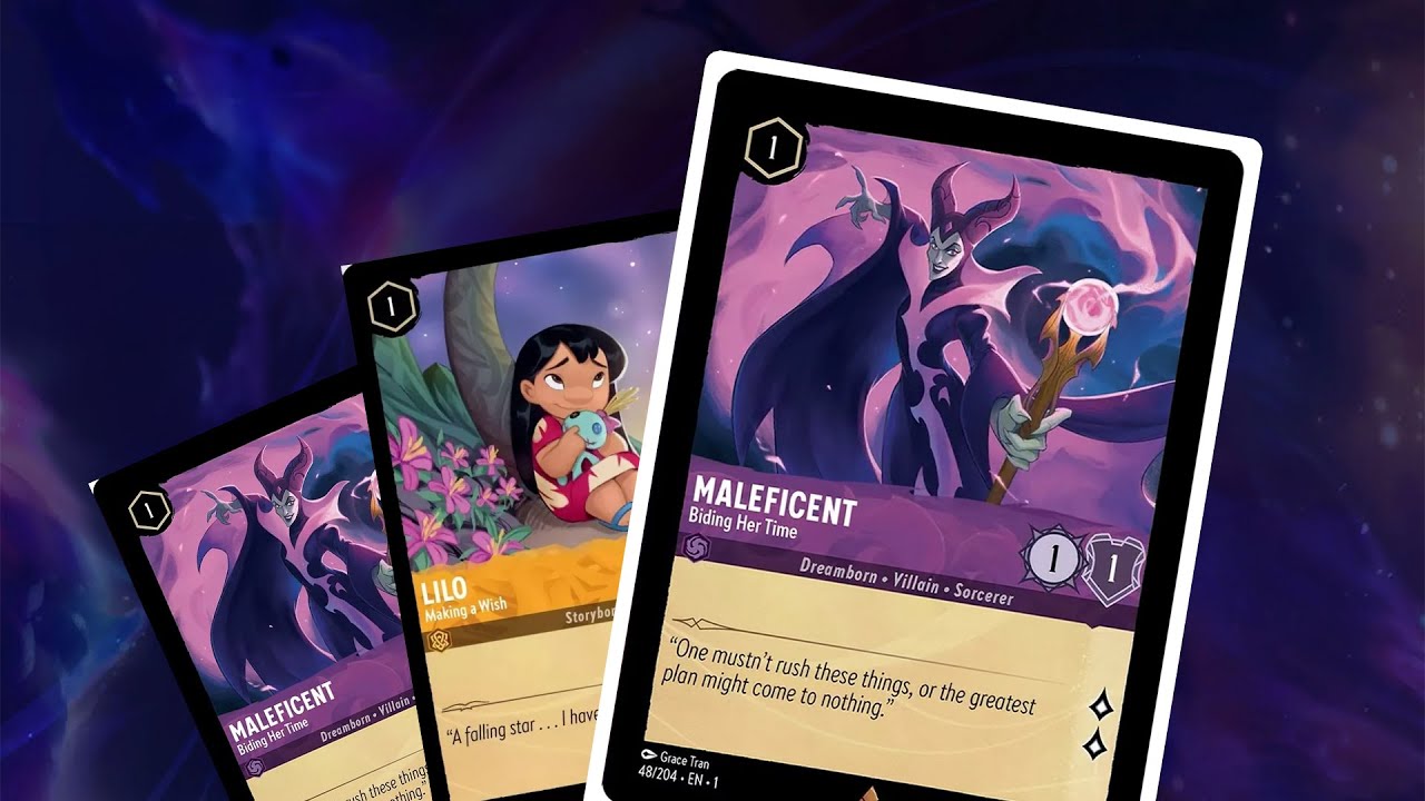 My new Disney Lorcana deck is a amber amethyst aggro deck