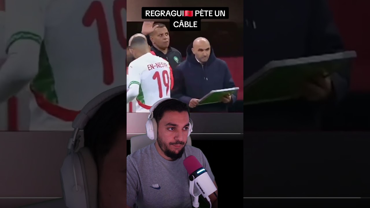 walid regragui allume Brahim Diaz. #football #foot #maroc