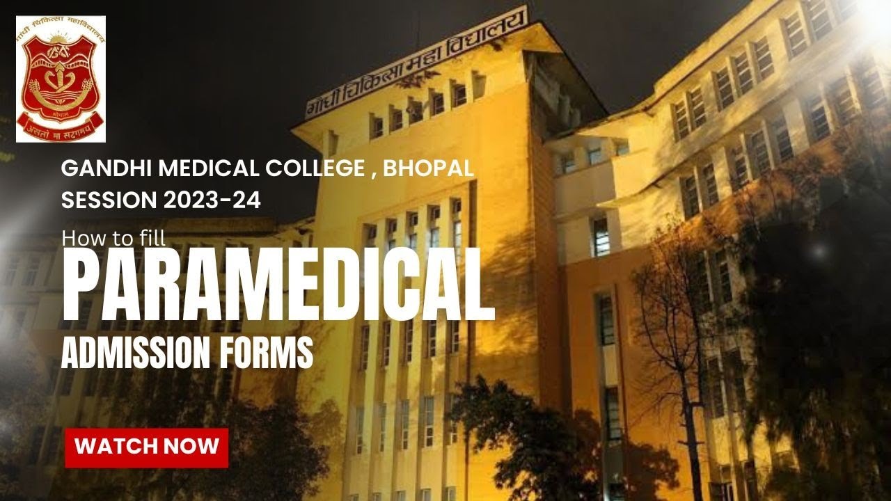 📚Gandhi Medical College Bhopal //MP paramedical Admission Form kese Fillup kare 🤙23-24 session 🤓Govt