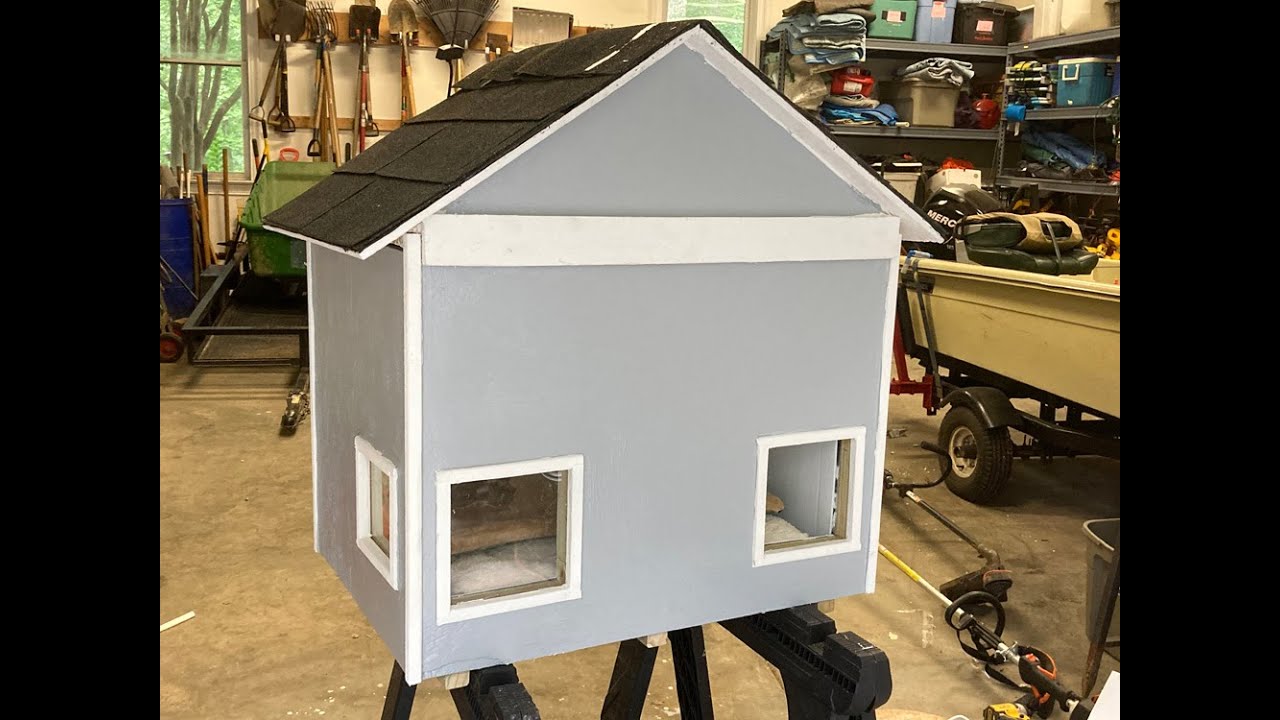 Insulated Outdoor Feral Cat House Build
