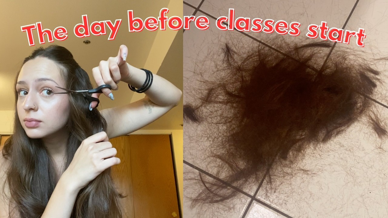 I Cut My Own Hair The Night Before Class Starts...