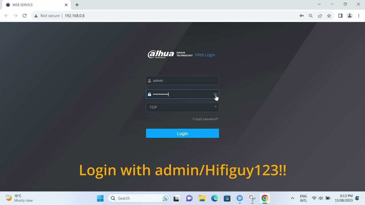 How-To Disable Noise Filtering on Dahua TiOC 2.0