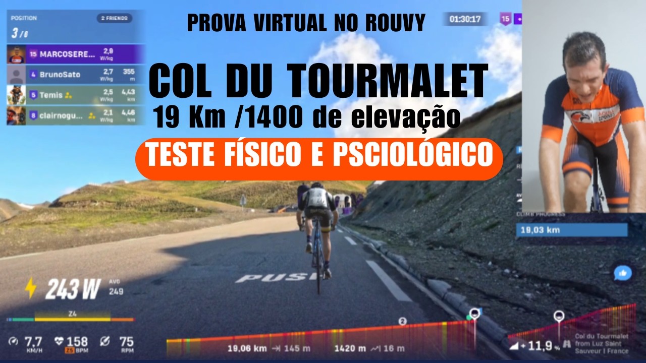 TOURMALET: A montanha que destruiu nosso pelotão! (19km de subida com 1400 de elevação)