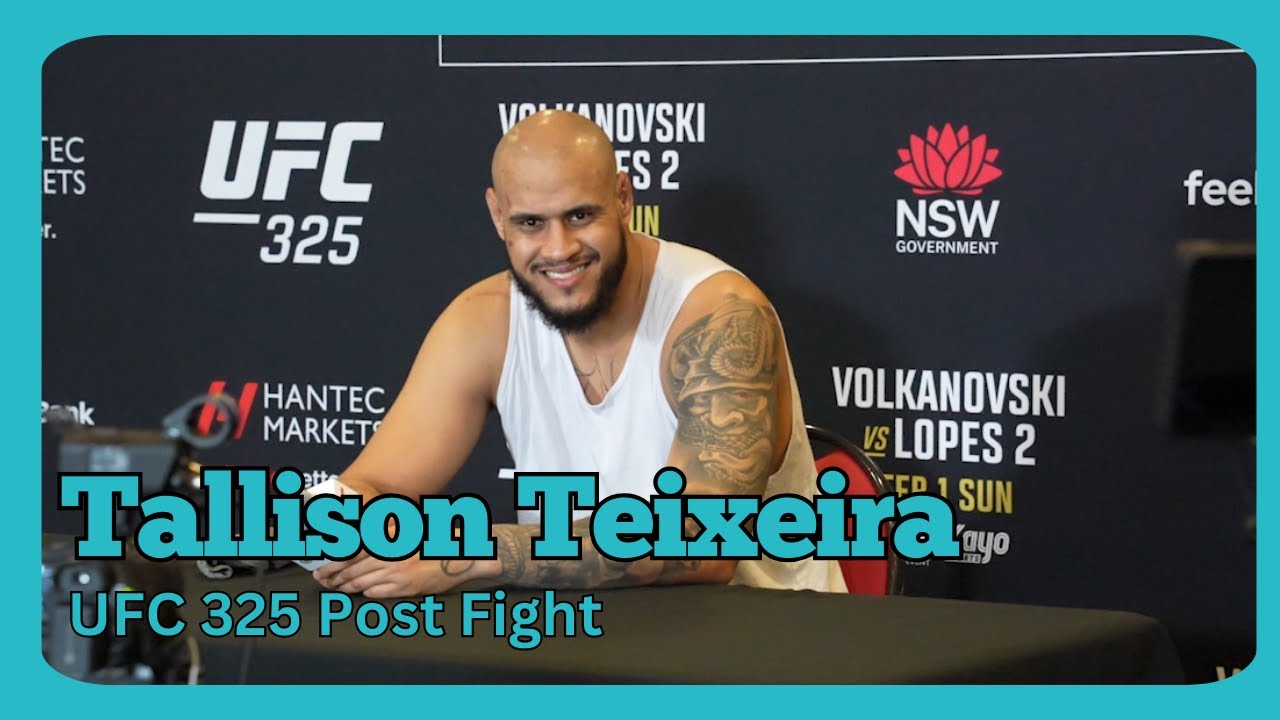 Tallison Teixeria UFC 325 Post fight press conference