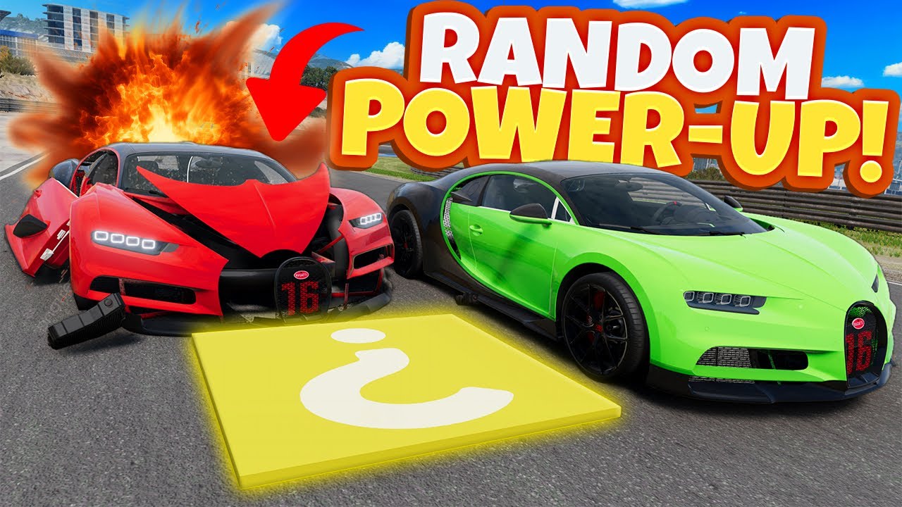 Random Power-Up Racing Turned DESTRUCTIVE in BeamNG Drive Multiplayer!