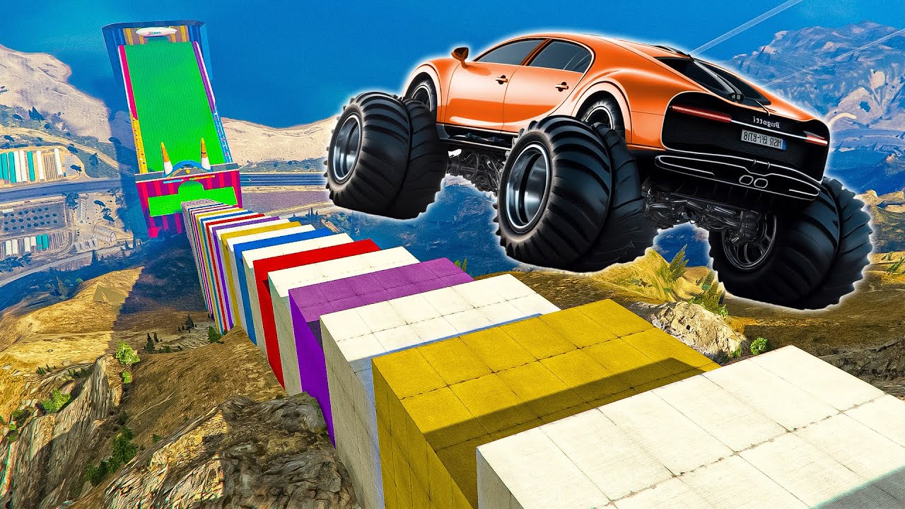 MEGA RAMPA RANDOM MONTE CHILIAD !!! 🐷GARE🐷 GTA 5 ONLINE