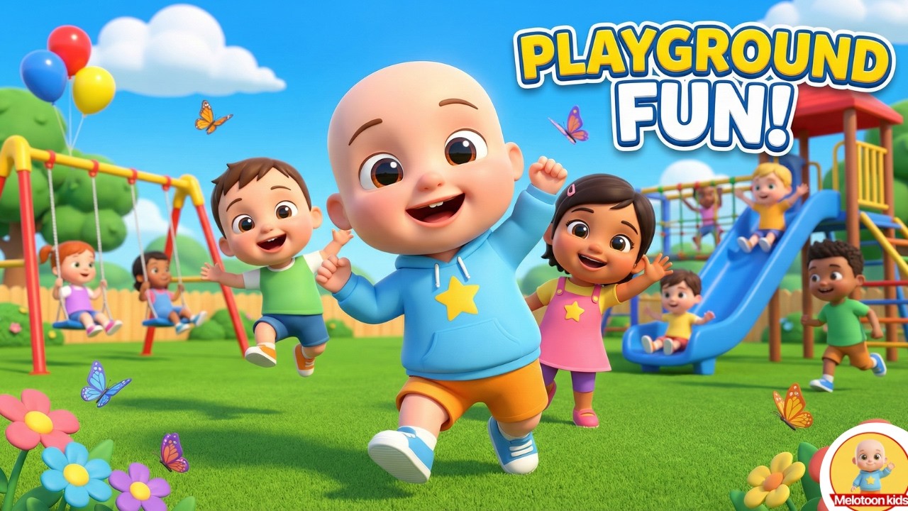 Yes Yes Playground Song 🛝 | Fun Kids Playtime Nursery Rhymes | Melotoon Kids