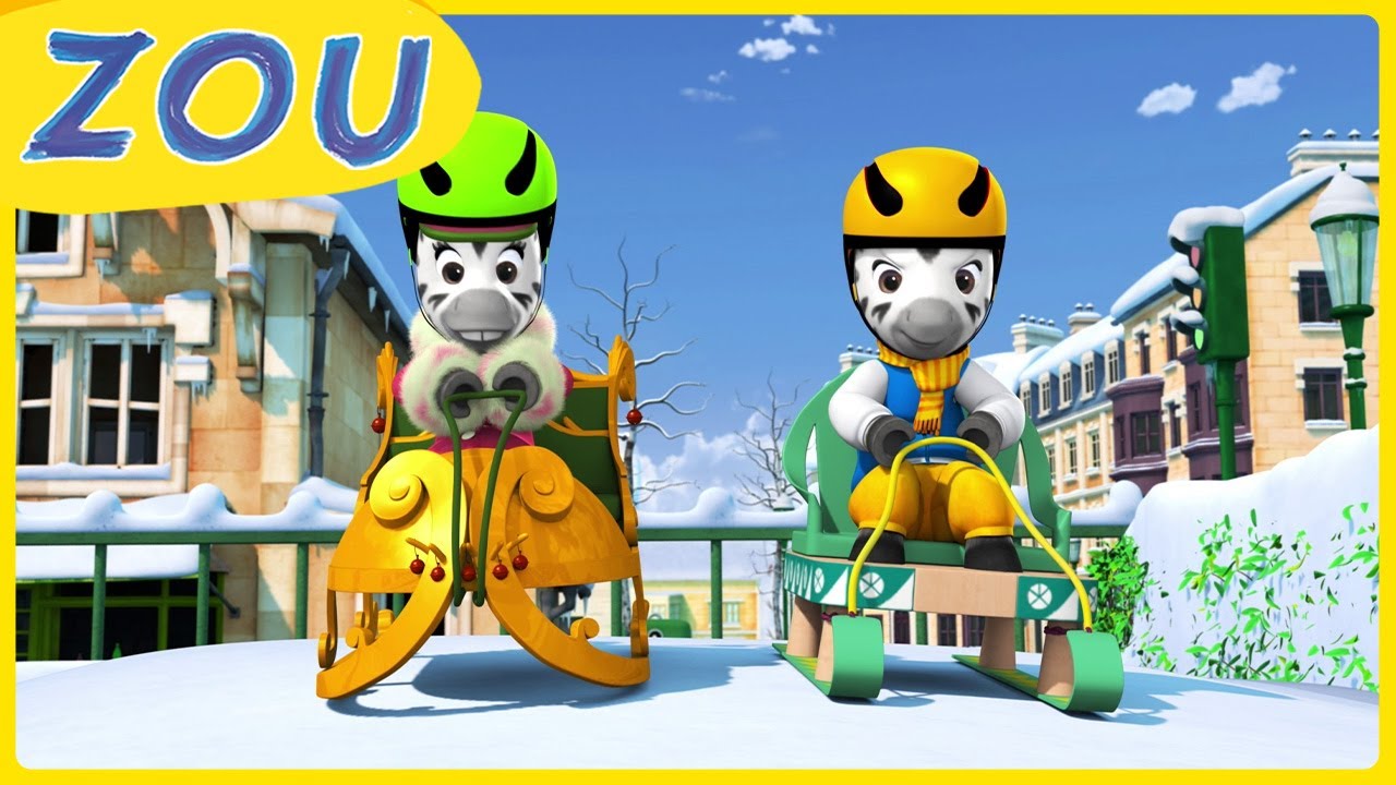 Super Sledding Day with Zou and Friends! 🛷❄️