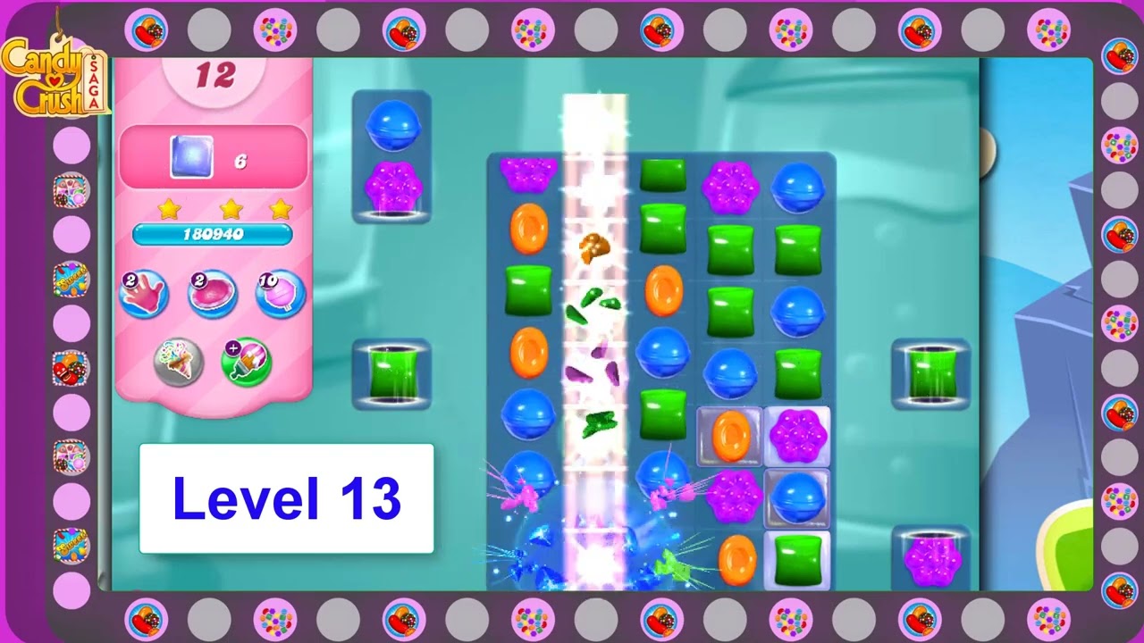 Candy Crush Saga Android Gameplay Level #13  ▶️ Let's Play Candy Crush Saga
