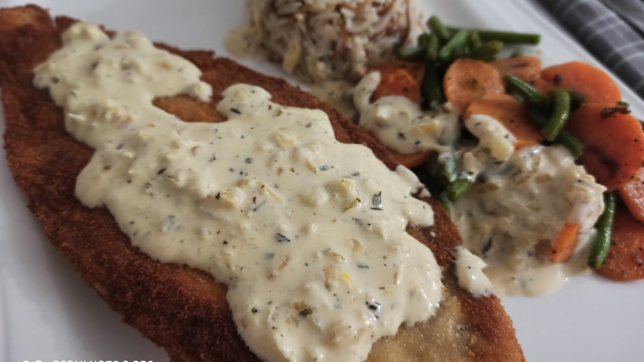 فيلي صول مع صلصة الكريمة السائلة و الليمون Filet de sole avec sauce à la crème liquide et de citron