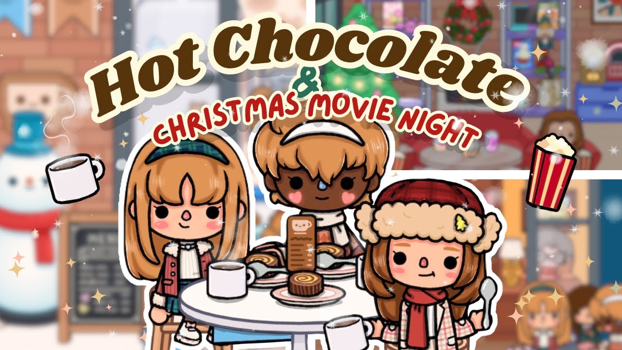 ช็อกโกแลตร้อนกับค่ำคืนหนังคริสต์มาส ❄️☕️🎄 | Hot Chocolate & Christmas Movie Night | Pocket’s Toca