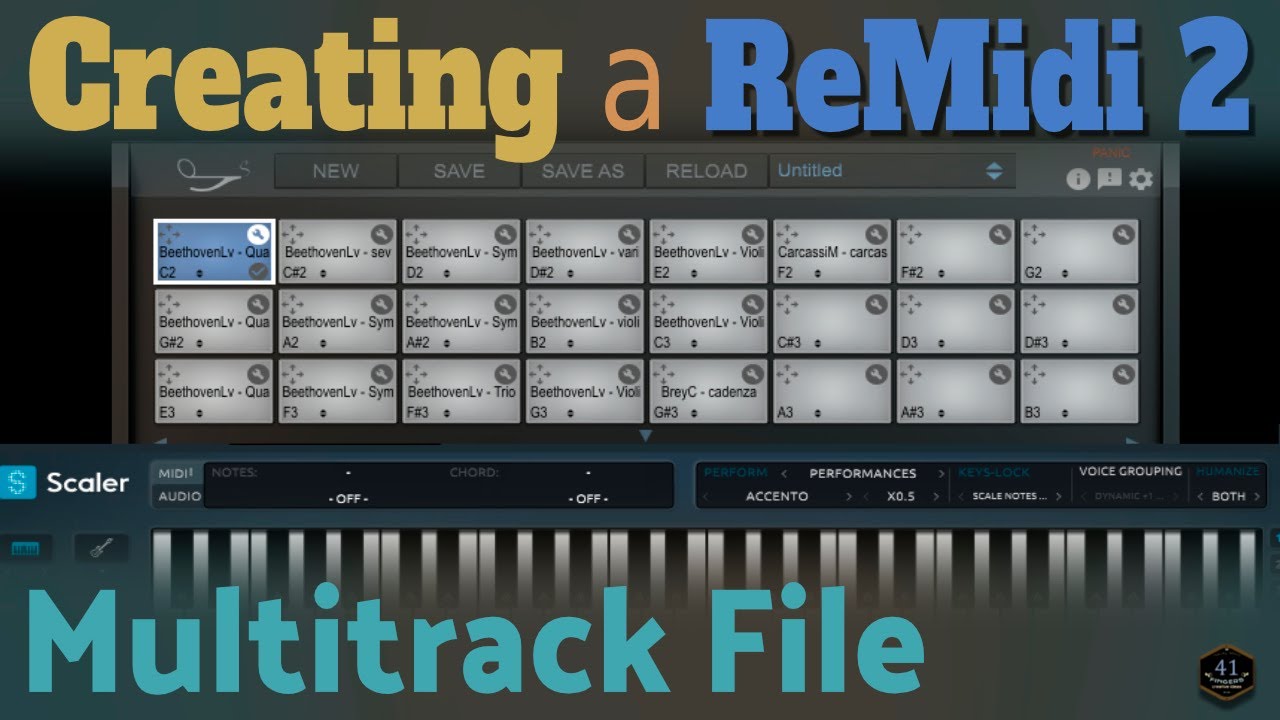 Creating your own Remidi multi track file