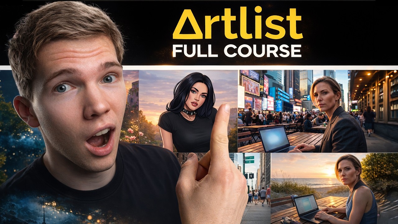 Как использовать Artlist AI — полный курс (Nano Banana 2, Kling 3.0)