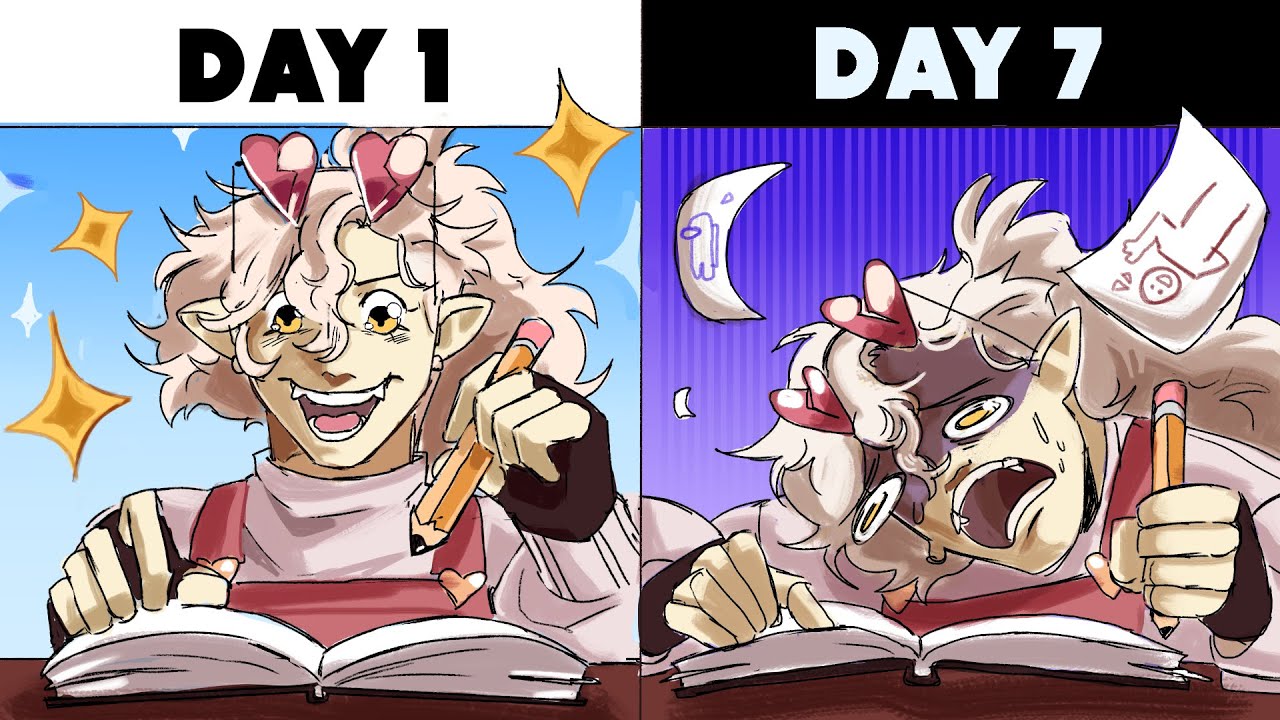 CAN I FINISH A SKETCHBOOK IN ONE WEEK? (It fixed my art)