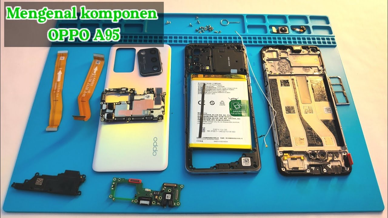 Cara bongkar OPPO A95 dan melihat komponen dalamnya || OPPO A95 teardown