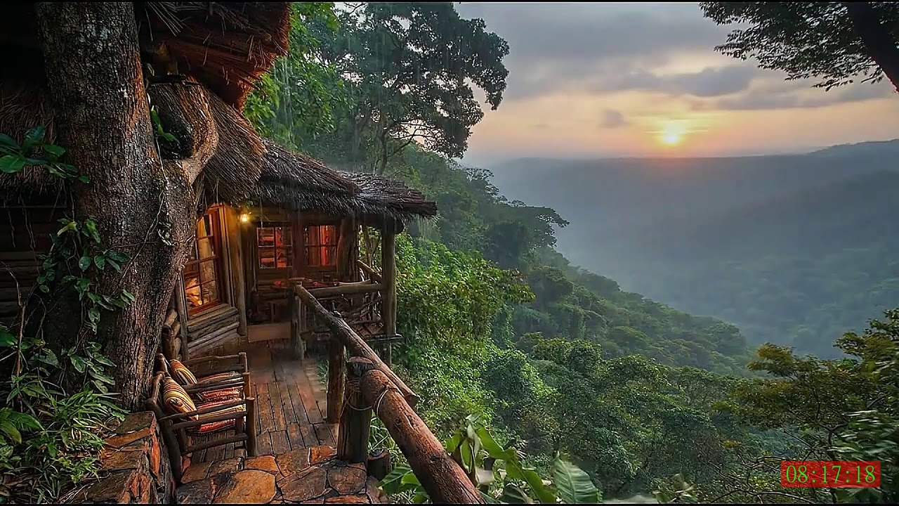 Rainy Night Piano Music for Sleeping Stress Relief and Mental Reset