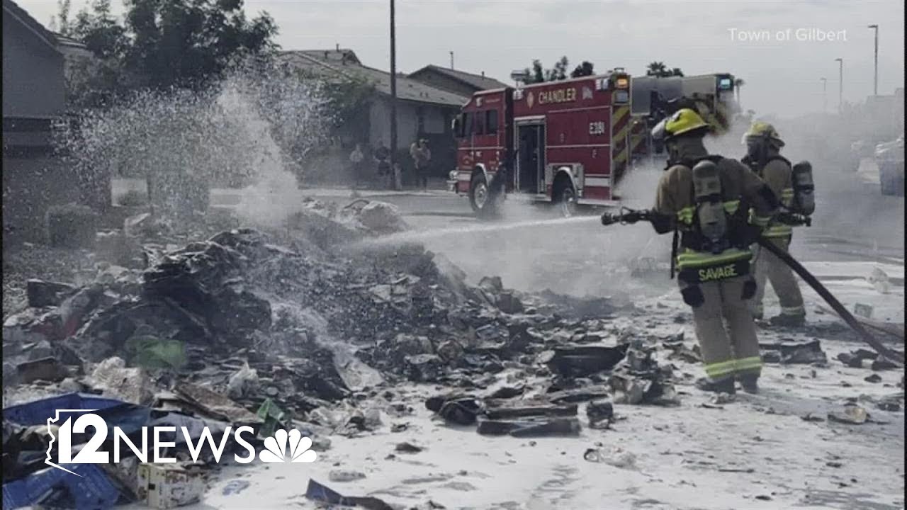 Hazardous waste in Gilbert's trash cans is causing garbage truck fires