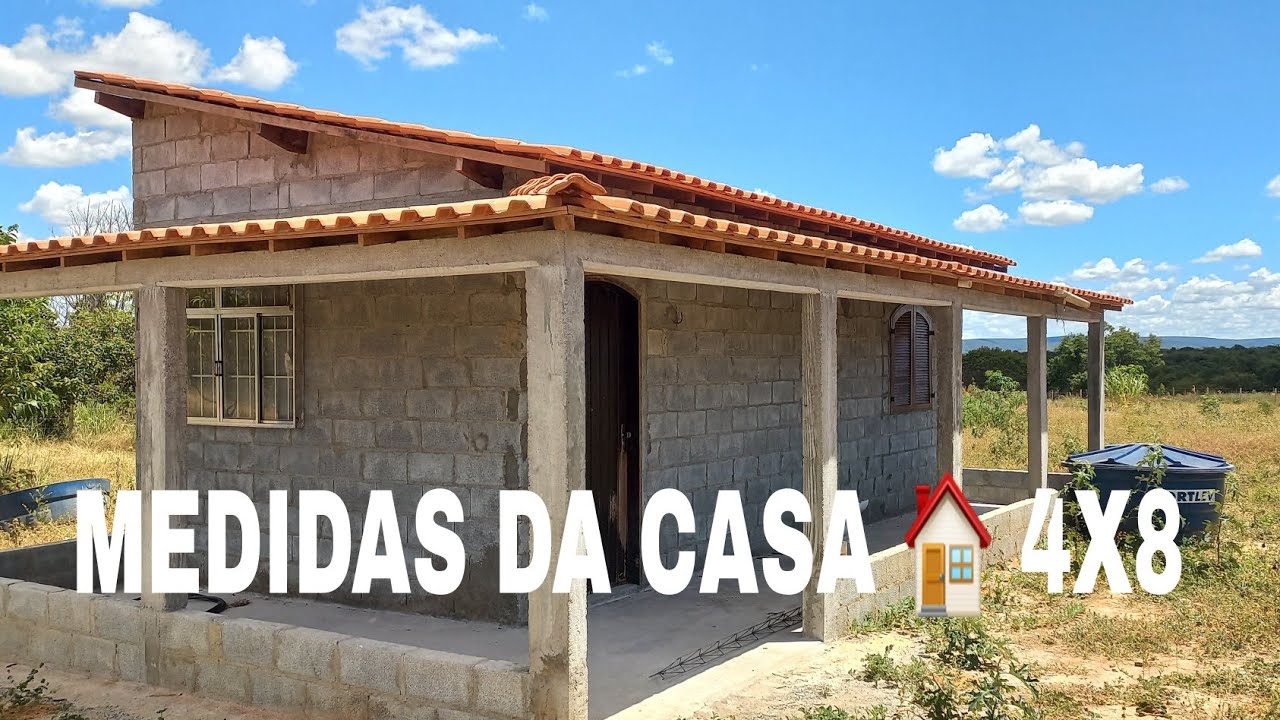 MEDIDAS DA CASA 4X8 E MAIS DETALHES