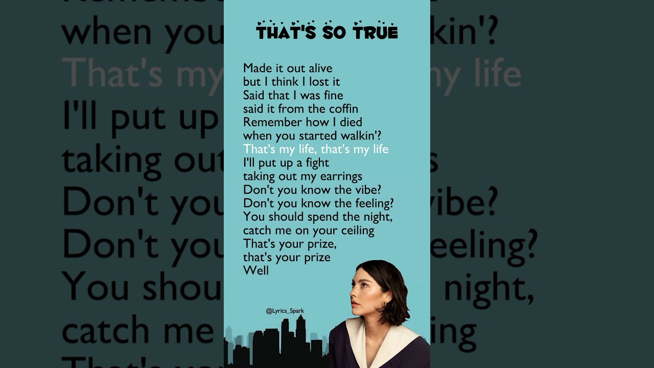 Gracie Abrams - That's So True (Lyrics) #lyricsong #songlyrics #thatssotrue #gracieabrams #ytshorts