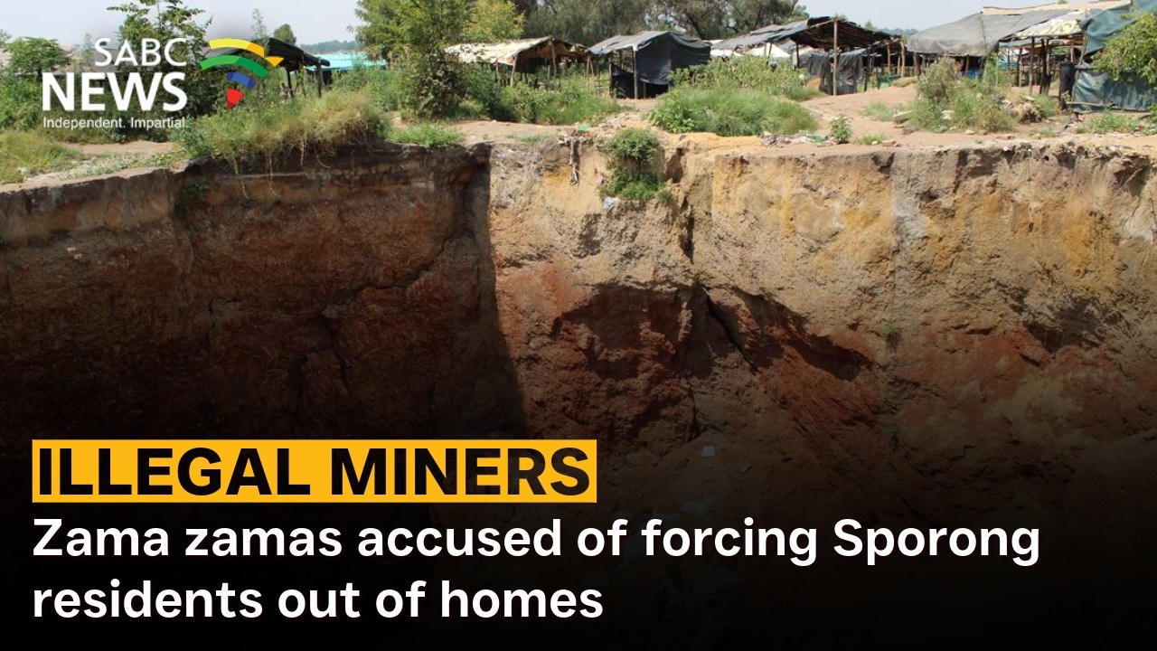 Zama zamas accused of forcing Sporong residents out of homes
