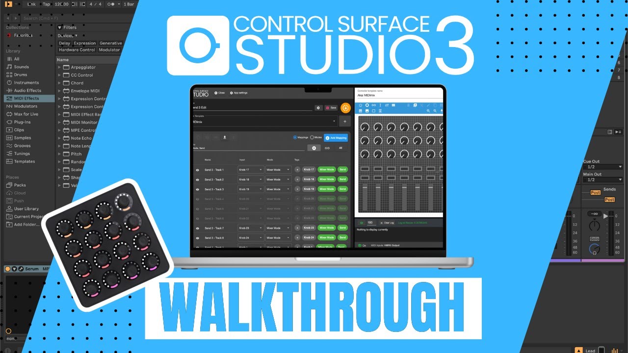 Control Surface Studio 3:  Full Walkthrough (How To Build Ableton MIDI Remote Scripts)