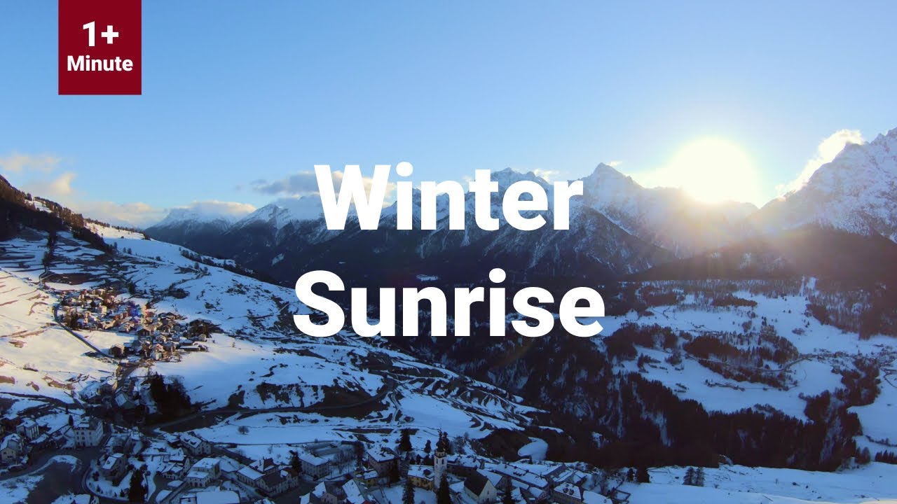 Ftan, Switzerland - Winter Sunrise